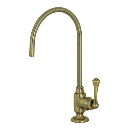Kingston Brass KS5193BL Vintage Single-Handle Water Filtration Faucet, Antique Brass KS5193BL